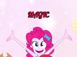 Size: 686x514 | Tagged: safe, edit, edited screencap, screencap, character:pinkie pie, episode:so much more to me, g4, my little pony: equestria girls, my little pony:equestria girls, cropped, meme, smiling, solo focus
