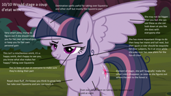 Size: 1920x1080 | Tagged: safe, edit, edited screencap, screencap, character:mean twilight sparkle, species:alicorn, species:pony, episode:the mean 6, g4, my little pony: friendship is magic, 10/10, analysis, bronybait, clone, solo