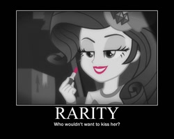Size: 750x600 | Tagged: safe, edit, screencap, character:rarity, episode:rarity investigates: the case of the bedazzled boot, g4, my little pony: equestria girls, my little pony:equestria girls, detective rarity, image macro, meme, motivational poster, rarity investigates (eqg): trixie
