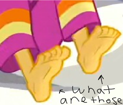 Size: 681x580 | Tagged: safe, edit, edited screencap, screencap, character:sunset shimmer, equestria girls:legend of everfree, g4, my little pony: equestria girls, my little pony:equestria girls, barefoot, feet, legend of everfeet, legs, meme, pictures of legs, sunfeet shimmer, what are thoooose