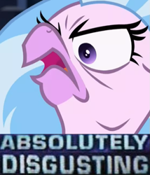 Size: 533x622 | Tagged: safe, edit, edited screencap, screencap, character:silverstream, episode:what lies beneath, g4, my little pony: friendship is magic, absolutely disgusting, cropped, exploitable meme, female, meme, rage, silverrage, solo