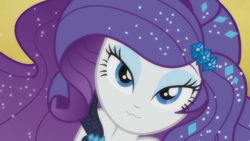 Size: 1920x1080 | Tagged: safe, edit, edited screencap, screencap, character:rarity, episode:the other side, g4, my little pony: equestria girls, my little pony:equestria girls, :3, beautiful, bedroom eyes, bust, cute, female, looking at you, portrait, raribetes, solo