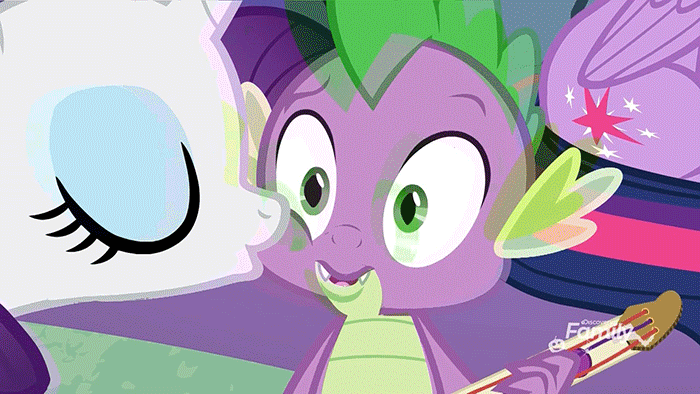 Size: 700x394 | Tagged: safe, edit, edited screencap, screencap, character:rarity, character:spike, species:dragon, ship:sparity, episode:best gift ever, g4, my little pony: friendship is magic, animated, cute, female, kiss on the cheek, kissing, male, shipping, spikabetes, straight, winged spike