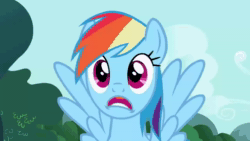 Size: 1280x720 | Tagged: safe, edit, edited screencap, screencap, character:rainbow dash, species:pony, :d, animated, d:, meme, open mouth, sound, video, webm, youtube link