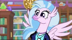 Size: 1047x576 | Tagged: safe, edit, edited screencap, screencap, character:silverstream, episode:what lies beneath, g4, my little pony: friendship is magic, 1000 hours in ms paint, amd, bane, bill wilson, cia (batman), cute, diastreamies, female, reference, smiling, the dark knight rises