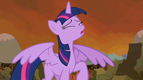 Size: 480x270 | Tagged: safe, edit, edited screencap, screencap, character:pinkie pie, character:twilight sparkle, character:twilight sparkle (alicorn), species:alicorn, species:pony, episode:daring don't, episode:twilight's kingdom, g4, my little pony: friendship is magic, animated, clothing, gif, hat, party hat, random