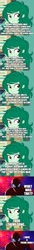 Size: 500x3633 | Tagged: safe, edit, edited screencap, screencap, character:wallflower blush, my little pony:equestria girls, aerosmith, comic, fanfic art, peter parker, screencap comic, singing, song reference, spider-man, spider-man: into the spider-verse