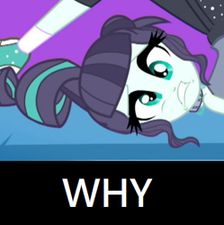 Size: 384x386 | Tagged: safe, edit, edited screencap, screencap, character:coloratura, episode:epic fails, eqg summertime shorts, g4, my little pony: equestria girls, my little pony:equestria girls, epic fail, fail, meme, ouch, why
