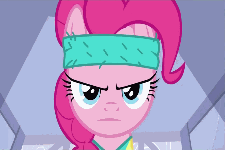 Size: 720x480 | Tagged: safe, edit, edited screencap, screencap, character:pinkie pie, character:pound cake, character:pumpkin cake, species:earth pony, species:pegasus, species:pony, species:unicorn, episode:a friend in deed, g4, my little pony: friendship is magic, animated, baby, baby pony, female, gif, image macro, mare, vulgar, workout outfit