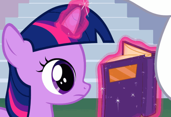 Size: 555x380 | Tagged: safe, edit, screencap, character:shining armor, character:twilight sparkle, character:twilight sparkle (unicorn), species:pony, species:unicorn, episode:a canterlot wedding, g4, my little pony: friendship is magic, animated, b.b.b.f.f., book, comparison, cute, duo, female, filly, foal, gif, ironic echo, irony, levitation, magic, male, mare, mind blown, smiling, stallion, teenager, telekinesis, twily face