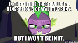 Size: 600x337 | Tagged: safe, edit, edited screencap, screencap, character:spike, episode:dungeons & discords, caption, g5 drama, image macro, text, the fairly oddparents