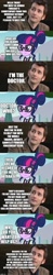 Size: 500x2560 | Tagged: safe, edit, edited screencap, screencap, character:derpy hooves, character:twilight sparkle, character:twilight sparkle (scitwi), species:eqg human, comic:the epilogue, equestria girls:friendship games, g4, my little pony: equestria girls, my little pony:equestria girls, alternate universe, avengers: endgame, avengers: infinity war, comic, doctor who, fanfic art, implied doctor whooves, infinity gauntlet, marvel cinematic universe, screencap comic, thanos, the doctor