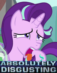 Size: 317x409 | Tagged: safe, edit, edited screencap, screencap, character:starlight glimmer, episode:the parent map, g4, absolutely disgusting, meme