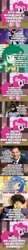 Size: 500x4476 | Tagged: safe, edit, edited screencap, screencap, character:pinkie pie, character:wallflower blush, species:earth pony, species:human, species:pony, comic:pinkie reviews, my little pony:equestria girls, batman, comic, cowboy bebop, female, grin, hooves, irl, irl human, lucky star, mare, miles morales, movie review, peter parker, photo, review, screencap comic, smiling, spider-gwen, spider-man, spider-man: into the spider-verse