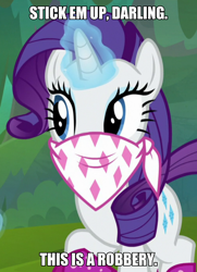 Size: 600x831 | Tagged: safe, edit, edited screencap, screencap, character:rarity, species:pony, episode:the end in friend, g4, my little pony: friendship is magic, bandana, caption, darling, image macro, meme, text