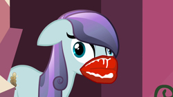 Size: 1280x720 | Tagged: safe, edit, edited screencap, screencap, character:sapphire joy, species:crystal pony, species:pony, episode:the crystal empire, g4, my little pony: friendship is magic, image macro, meme, special lips