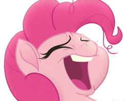 Size: 723x570 | Tagged: safe, edit, edited screencap, screencap, character:pinkie pie, my little pony: the movie (2017), background removed, cropped, female, kek, meme, not a vector, open mouth, reaction image, simple background, solo, transparent background