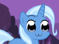 Size: 1024x768 | Tagged: dead source, safe, edit, edited screencap, screencap, character:trixie, species:pony, face swap, female, pipimi, pop team epic, solo, wat