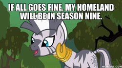 Size: 600x337 | Tagged: safe, edit, edited screencap, screencap, character:zecora, episode:the cutie pox, g4, my little pony: friendship is magic, season 9, caption, image macro, impact font, rhyme, text, wishful thinking
