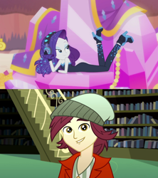 Size: 1920x2160 | Tagged: safe, edit, screencap, character:normal norman, character:rarity, episode:epic fails, episode:the other side, eqg summertime shorts, g4, my little pony: equestria girls, my little pony:equestria girls, female, male, normity, shipping, straight