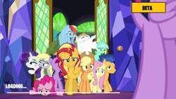 Size: 1920x1080 | Tagged: safe, edit, edited screencap, screencap, character:applejack, character:bulk biceps, character:derpy hooves, character:flash sentry, character:fluttershy, character:lyra heartstrings, character:pinkie pie, character:rainbow dash, character:rarity, character:sunset shimmer, character:twilight sparkle, species:pony, equestria girls:spring breakdown, g4, my little pony: equestria girls, my little pony:equestria girls, spoiler:eqg series (season 2), fortnite, loading screen