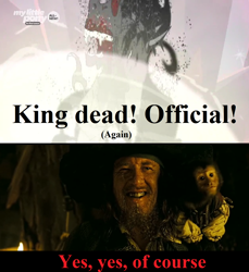 Size: 1254x1368 | Tagged: safe, edit, edited screencap, screencap, character:king sombra, species:pony, species:umbrum, episode:the beginning of the end, g4, my little pony: friendship is magic, hector barbossa, imminent death, pirates of the caribbean, you know for kids