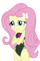 Size: 1212x1821 | Tagged: safe, edit, edited screencap, screencap, character:fluttershy, equestria girls:forgotten friendship, g4, my little pony: equestria girls, my little pony:equestria girls, adorasexy, clothing, cute, female, legs together, one-piece swimsuit, sexy, shyabetes, simple background, solo, swimsuit, swimsuit edit, transparent background, vector, wetsuit