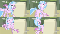 Size: 3840x2160 | Tagged: safe, edit, edited screencap, screencap, character:silverstream, species:classical hippogriff, species:hippogriff, species:pony, episode:uprooted, g4, my little pony: friendship is magic, comic, despicable me, female, gru's plan, mare, meme template, silverstream's plan, solo, template