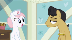 Size: 854x480 | Tagged: safe, edit, edited screencap, screencap, character:nurse redheart, character:princess flurry heart, species:alicorn, species:earth pony, species:pony, episode:a flurry of emotions, g4, my little pony: friendship is magic, animated, big enough, hospital, jimmy barnes, majestic as fuck, meme, sound, webm