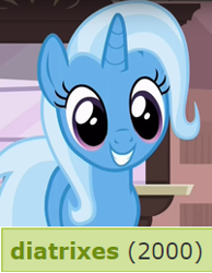 Size: 201x259 | Tagged: safe, edit, edited screencap, screencap, character:trixie, species:pony, species:unicorn, derpibooru, episode:all bottled up, g4, my little pony: friendship is magic, cute, diatrixes, female, get, mare, meta, solo, tags