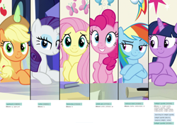 Size: 1920x1372 | Tagged: safe, edit, edited screencap, screencap, character:applejack, character:fluttershy, character:pinkie pie, character:rainbow dash, character:rarity, character:twilight sparkle, character:twilight sparkle (alicorn), species:alicorn, species:earth pony, species:pegasus, species:pony, species:unicorn, derpibooru, episode:sparkle's seven, g4, my little pony: friendship is magic, elements of harmony, female, friendship throne, mane six, mare, meta, tags, wallpaper, wallpaper edit
