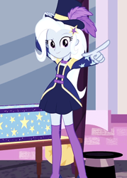 Size: 400x559 | Tagged: safe, edit, edited screencap, screencap, character:trixie, episode:street magic with trixie, g4, my little pony: equestria girls, my little pony:equestria girls, spoiler:eqg series (season 2), pointing