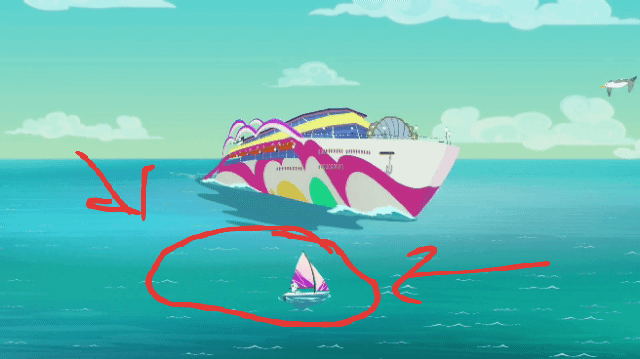 Size: 640x359 | Tagged: safe, edit, edited screencap, screencap, character:lyra heartstrings, episode:i'm on a yacht, g4, my little pony: equestria girls, my little pony:equestria girls, spoiler:eqg series (season 2), animated, animation error, gif