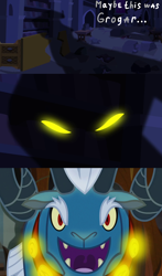 Size: 1000x1700 | Tagged: safe, edit, edited screencap, screencap, character:grogar, character:pony of shadows, episode:castle mane-ia, episode:the beginning of the end, g4, my little pony: friendship is magic, comparison, theory