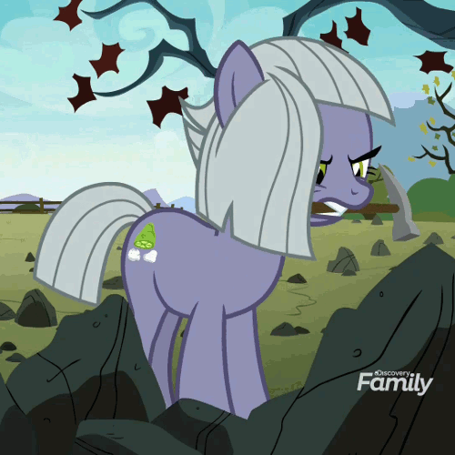 Size: 500x500 | Tagged: safe, edit, edited screencap, screencap, character:limestone pie, species:earth pony, species:pony, episode:the maud couple, g4, my little pony: friendship is magic, animated, cropped, discovery family logo, female, gif, hammer, headbang, mare, mouth hold, nodding, outdoors, perfect loop, rock, solo