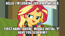 Size: 600x337 | Tagged: safe, edit, edited screencap, screencap, character:sunset shimmer, episode:text support, g4, my little pony: equestria girls, my little pony:equestria girls, caption, female, image macro, text, the simpsons