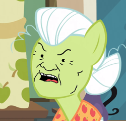 Size: 718x686 | Tagged: safe, edit, edited screencap, screencap, character:granny smith, species:pony, episode:apple family reunion, g4, my little pony: friendship is magic, cotton hill, king of the hill