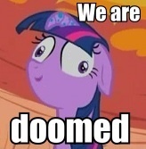 Size: 164x167 | Tagged: safe, edit, edited screencap, screencap, character:twilight sparkle, episode:bridle gossip, g4, my little pony: friendship is magic, cropped, derp, faec, female, image macro, inverted mouth, reaction image, solo, twilight flopple