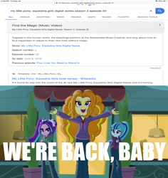 Size: 1280x1355 | Tagged: safe, edit, official, screencap, character:adagio dazzle, character:aria blaze, character:sonata dusk, episode:find the magic, equestria girls:rainbow rocks, g4, my little pony: equestria girls, my little pony:equestria girls, spoiler:eqg series (season 2), gem, it's happening, siren gem, the dazzlings, the dazzlings have returned
