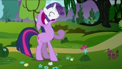 Size: 1136x640 | Tagged: safe, edit, edited screencap, screencap, character:rarity, character:twilight sparkle, episode:magic duel, g4, my little pony: friendship is magic, rariprey, twipred, vore, wat