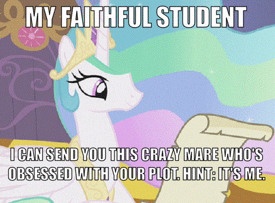 Size: 551x407 | Tagged: safe, edit, edited screencap, screencap, character:princess celestia, character:twilight sparkle, species:pony, episode:griffon the brush-off, g4, my little pony: friendship is magic, butt, dialogue, female, lesbian, plot, scroll, solo