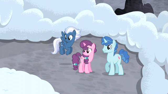Size: 640x360 | Tagged: safe, edit, edited screencap, screencap, character:double diamond, character:night glider, character:party favor, character:starlight glimmer, character:sugar belle, species:pony, episode:the cutie map, episode:to where and back again, g4, my little pony: friendship is magic, angry, animated, bed, book, close-up, dream, equal four, gif, guilt, hourglass, magic, memory, mountain, night, nightmare, plant, rock, s5 starlight, scared, skis, snow, twilight's castle, waking up