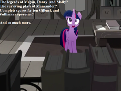 Size: 768x576 | Tagged: safe, edit, edited screencap, screencap, character:danny williams, character:megan williams, character:molly williams, character:twilight sparkle, character:twilight sparkle (alicorn), species:alicorn, species:pony, friendship is magic: rainbow roadtrip, g4, my little pony: friendship is magic, book, cropped, cute, happy, library, speech, that pony sure does love books