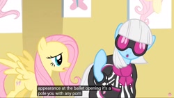 Size: 1920x1080 | Tagged: safe, edit, edited screencap, screencap, character:fluttershy, character:photo finish, species:pony, episode:green isn't your color, g4, my little pony: friendship is magic, caption, meme, porn, youtube caption