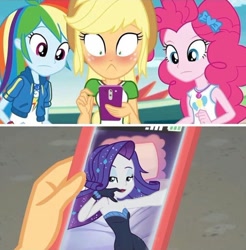Size: 722x733 | Tagged: safe, edit, edited screencap, screencap, character:applejack, character:fluttershy, character:pinkie pie, character:rarity, ship:rarijack, episode:the other side, equestria girls:rollercoaster of friendship, g4, my little pony: equestria girls, my little pony:equestria girls, adorasexy, cute, female, lesbian, sexy, shipping