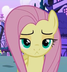 Size: 512x548 | Tagged: safe, edit, edited screencap, screencap, character:fluttershy, species:pony, episode:flutter brutter, g4, my little pony: friendship is magic, :<