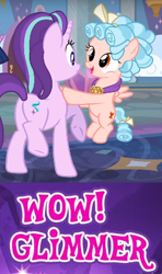 Size: 260x440 | Tagged: safe, edit, edited screencap, screencap, character:cozy glow, character:starlight glimmer, species:pegasus, species:pony, episode:school raze, g4, my little pony: friendship is magic, butt, female, filly, meme, plot, wow! glimmer