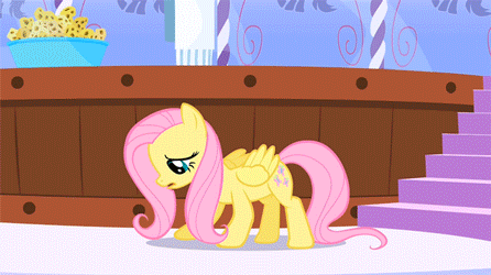 Size: 446x250 | Tagged: safe, edit, edited screencap, screencap, character:fluttershy, episode:green isn't your color, g4, my little pony: friendship is magic, animated, cannot unsee, female, reaction image, rearing, screaming, solo, spa, spread wings, wings