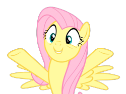 Size: 1213x906 | Tagged: safe, edit, edited screencap, screencap, character:fluttershy, species:pegasus, species:pony, episode:a health of information, g4, my little pony: friendship is magic, background removed, cute, female, shyabetes, simple background, smiling, solo, transparent background