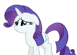 Size: 1359x975 | Tagged: safe, edit, edited screencap, screencap, character:rarity, species:pony, species:unicorn, episode:made in manehattan, g4, my little pony: friendship is magic, affection, background removed, cute, female, floppy ears, raribetes, simple background, smiling, solo, transparent background